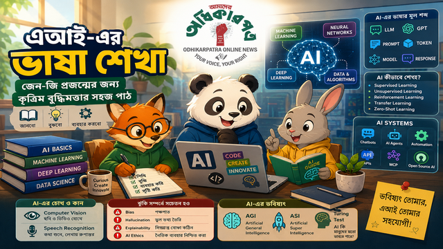 এআই-এর ভাষা শেখা: জেন-জি প্রজন্মের জন্য কৃত্রিম বুদ্ধিমত্তার সহজ পাঠ